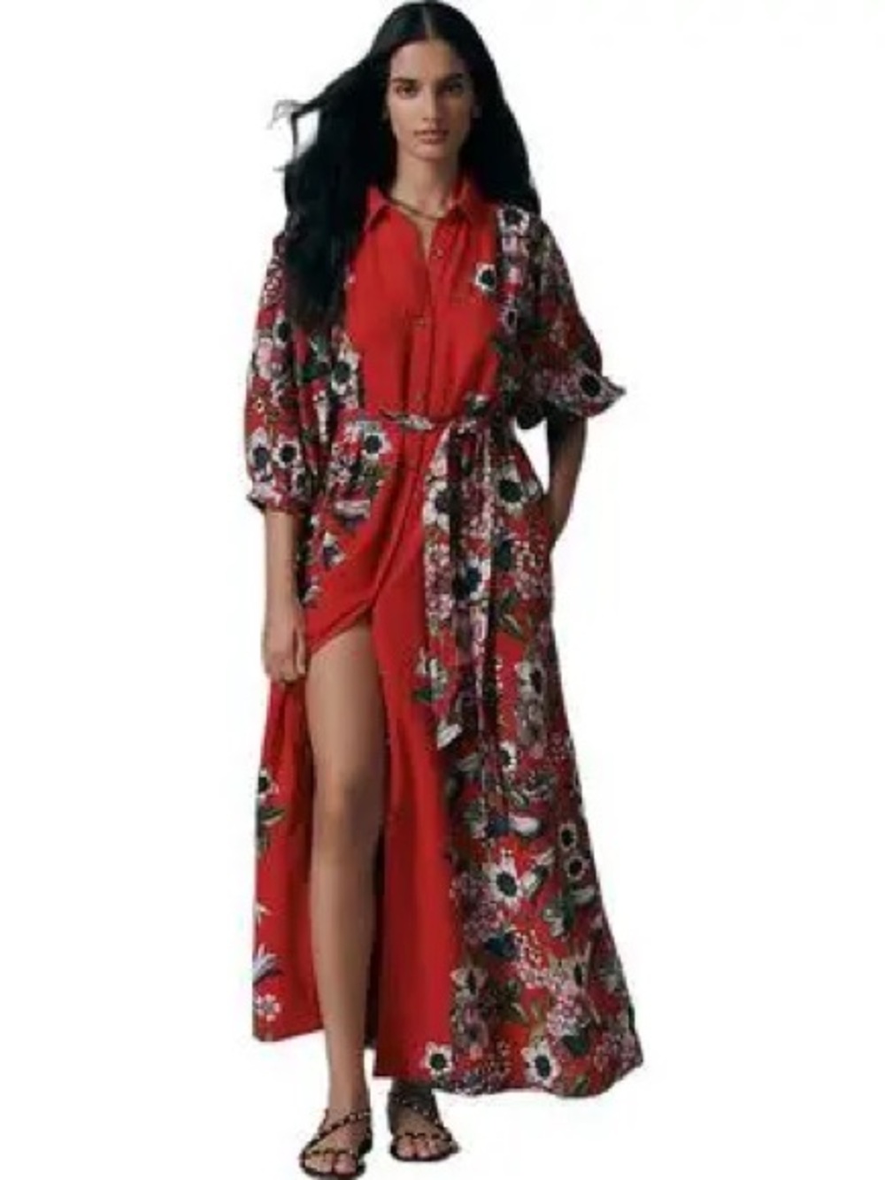 Anthropologie Mona Linen Shirt Dress by Maeve - Picture 14 of 15